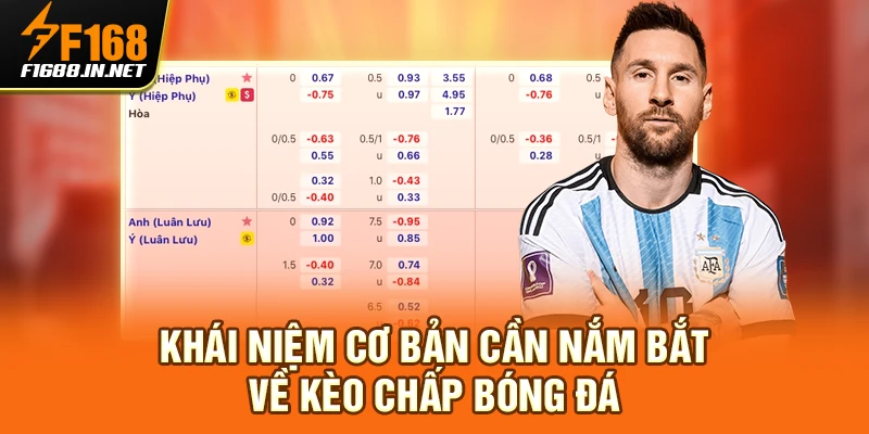 Khái niệm cơ bản cần nắm bắt về kèo chấp bóng đá