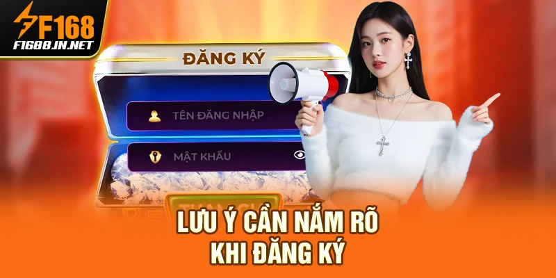 Lưu ý cần nắm rõ khi đăng ký